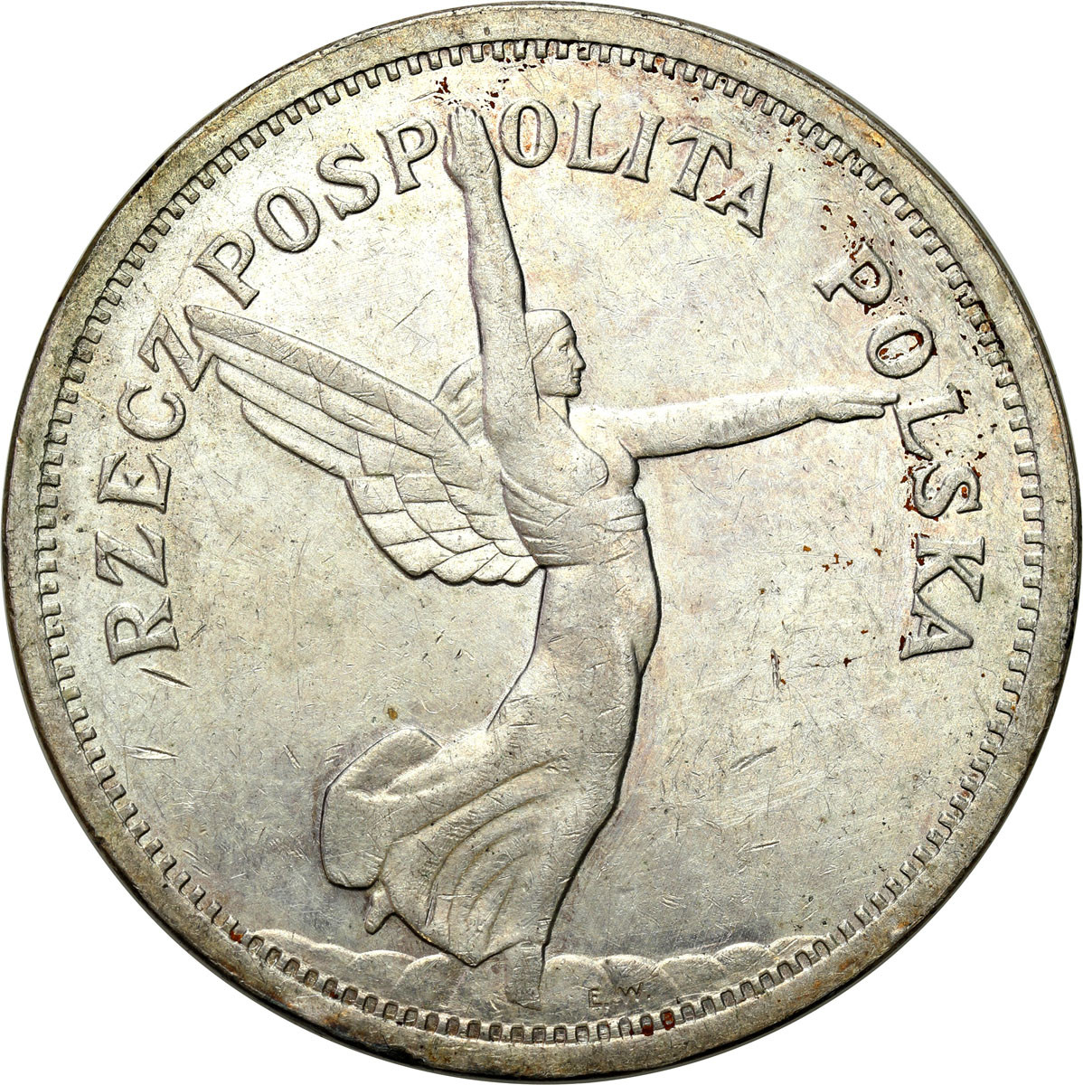 II RP. 5 złotych 1928 Nike bez znaku mennicy – ŁADNE